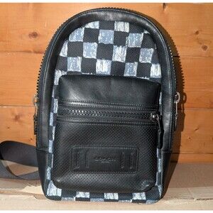 Coach Checkered Moto F11165 Terrain Pack mini backpack Unisex Men's Sling Bag